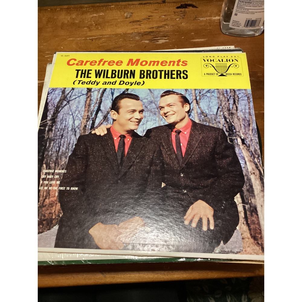 The Wilburn Brothers 12" Vinyl Carefree Moments Vocalion VL 3691 Country Mono LP